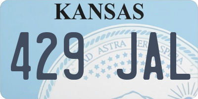 KS license plate 429JAL