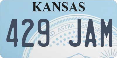 KS license plate 429JAM