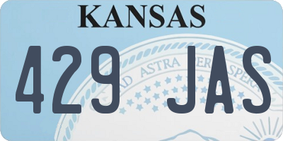 KS license plate 429JAS