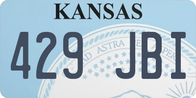 KS license plate 429JBI