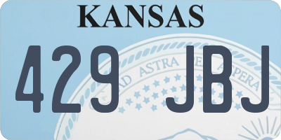 KS license plate 429JBJ