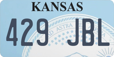 KS license plate 429JBL