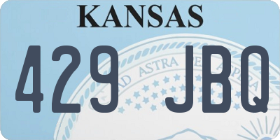 KS license plate 429JBQ