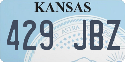 KS license plate 429JBZ