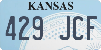 KS license plate 429JCF
