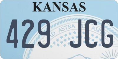 KS license plate 429JCG