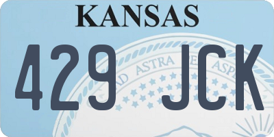 KS license plate 429JCK