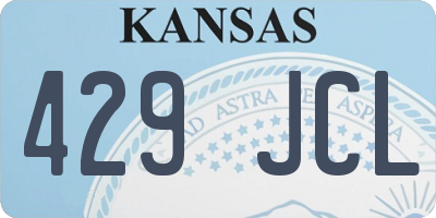 KS license plate 429JCL