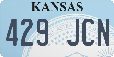 KS license plate 429JCN
