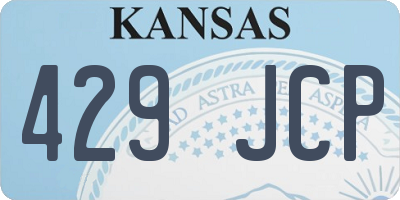 KS license plate 429JCP