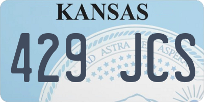 KS license plate 429JCS