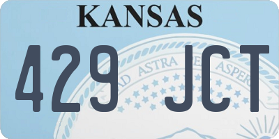 KS license plate 429JCT
