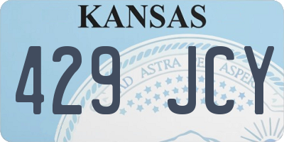 KS license plate 429JCY