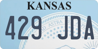 KS license plate 429JDA