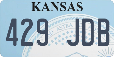 KS license plate 429JDB