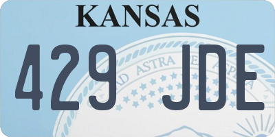 KS license plate 429JDE