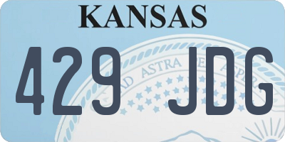 KS license plate 429JDG