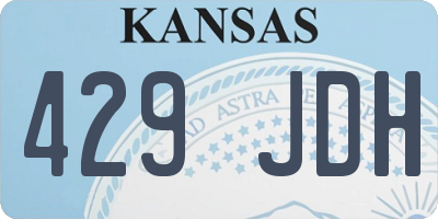 KS license plate 429JDH