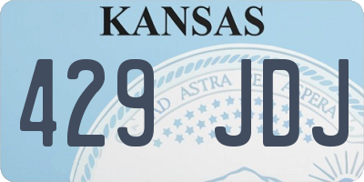 KS license plate 429JDJ
