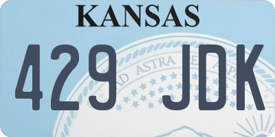 KS license plate 429JDK