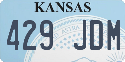 KS license plate 429JDM