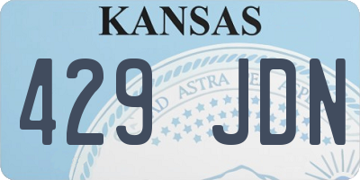 KS license plate 429JDN