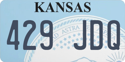 KS license plate 429JDQ
