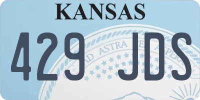 KS license plate 429JDS