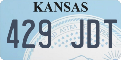 KS license plate 429JDT