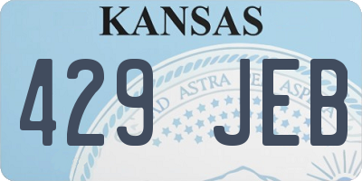 KS license plate 429JEB