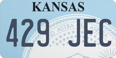 KS license plate 429JEC