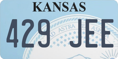 KS license plate 429JEE