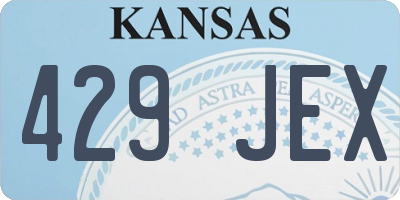 KS license plate 429JEX