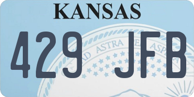 KS license plate 429JFB