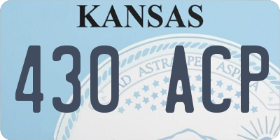 KS license plate 430ACP