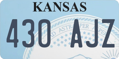 KS license plate 430AJZ