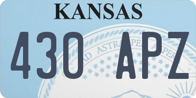 KS license plate 430APZ