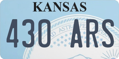 KS license plate 430ARS