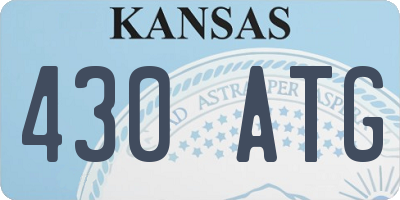 KS license plate 430ATG