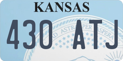 KS license plate 430ATJ