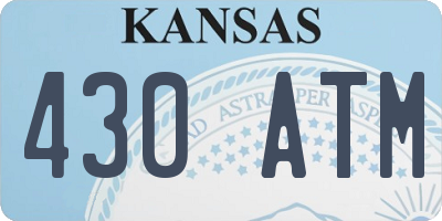 KS license plate 430ATM
