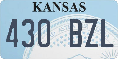 KS license plate 430BZL