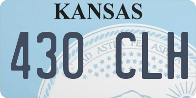 KS license plate 430CLH