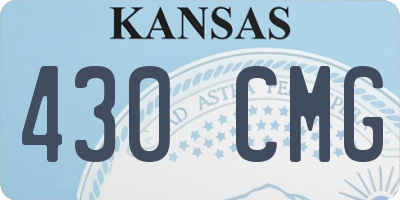KS license plate 430CMG