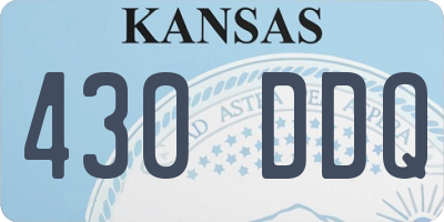 KS license plate 430DDQ