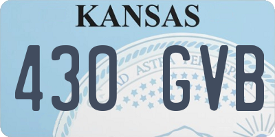 KS license plate 430GVB