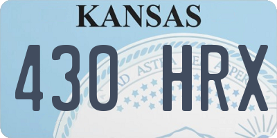 KS license plate 430HRX