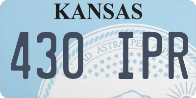 KS license plate 430IPR