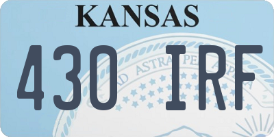 KS license plate 430IRF