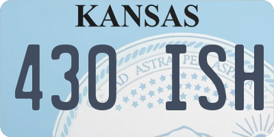 KS license plate 430ISH
